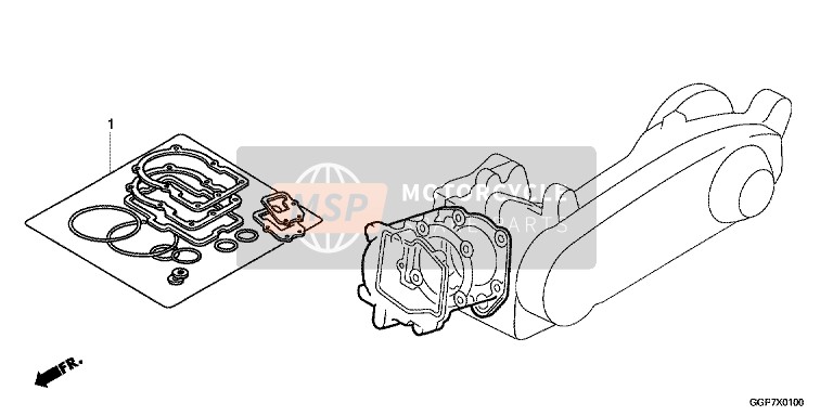 Honda NSC50MPD 2014 Gasket Kit A for a 2014 Honda NSC50MPD